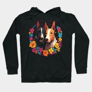 Bull Terrier Couple Valentine Hoodie